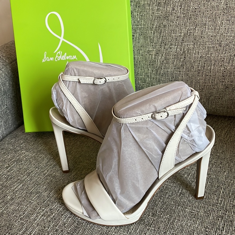 Sam Edelman White Leather Pumps